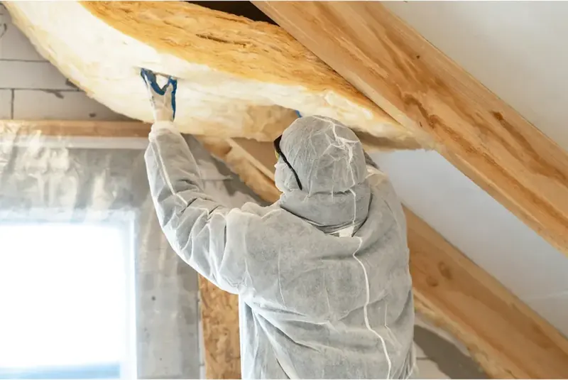 Fiberglass insulation installation